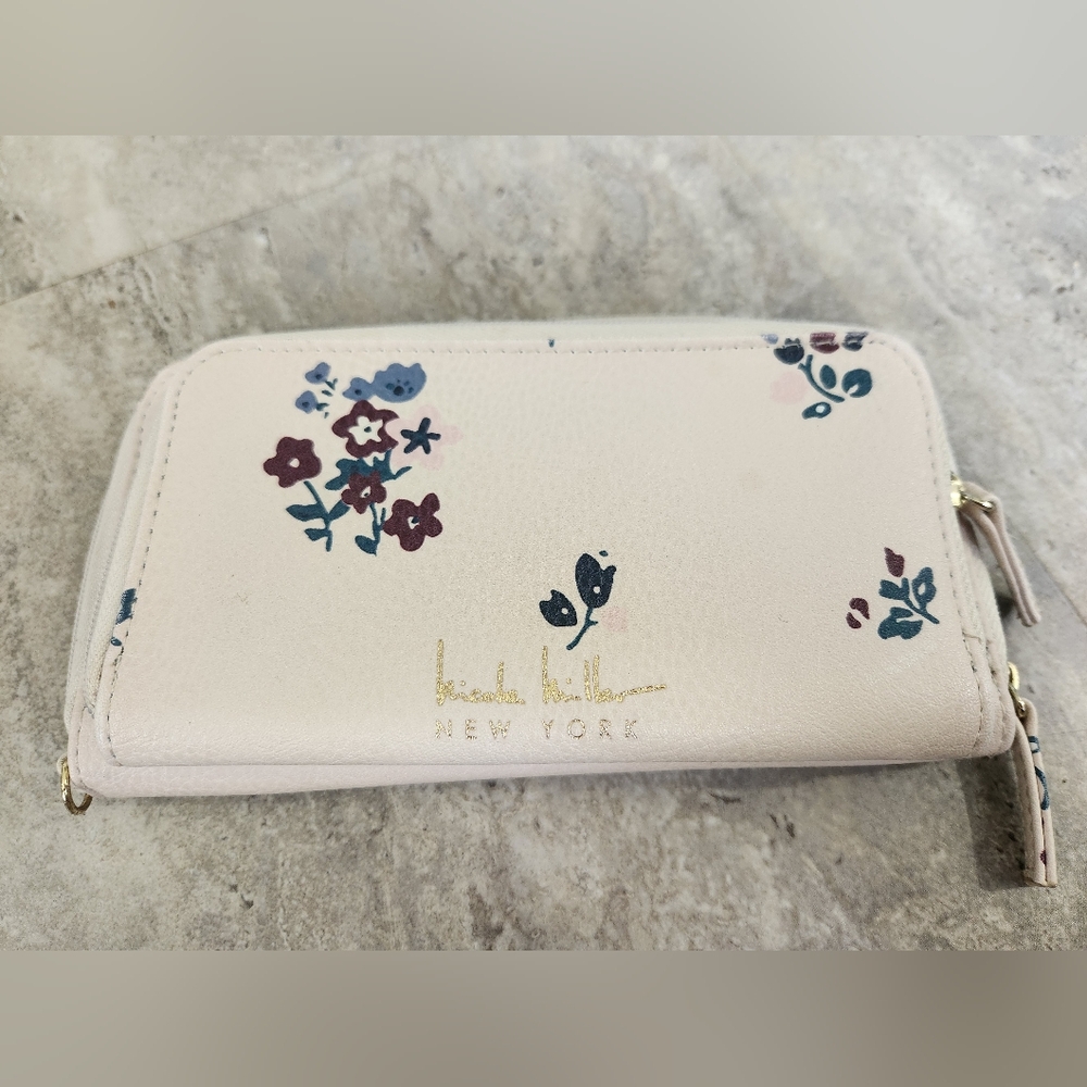 Nicole Miller Floral Cream Wallet